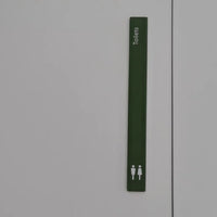 Luxury Matt Surface Color Aluminium Washroom Sign, Bathroom Sign, Restroom Sign, Toilet Sign