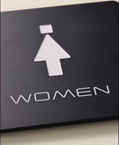 Custom Aluminum Metal Washroom Sign, Bathroom Sign, Restroom Sign, Toilet Sign, Disabled Sign