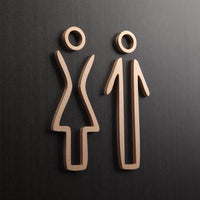 Luxury Aluminium Washroom Sign, Bathroom Sign, Restroom Sign, Toilet Sign