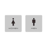 Custom Aluminum Metal Washroom Sign, Bathroom Sign, Restroom Sign, Toilet Sign, Disabled Sign